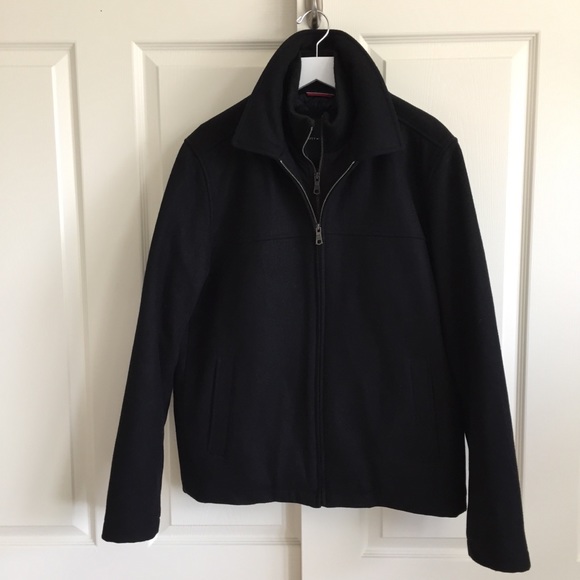 tommy hilfiger wool bomber jacket